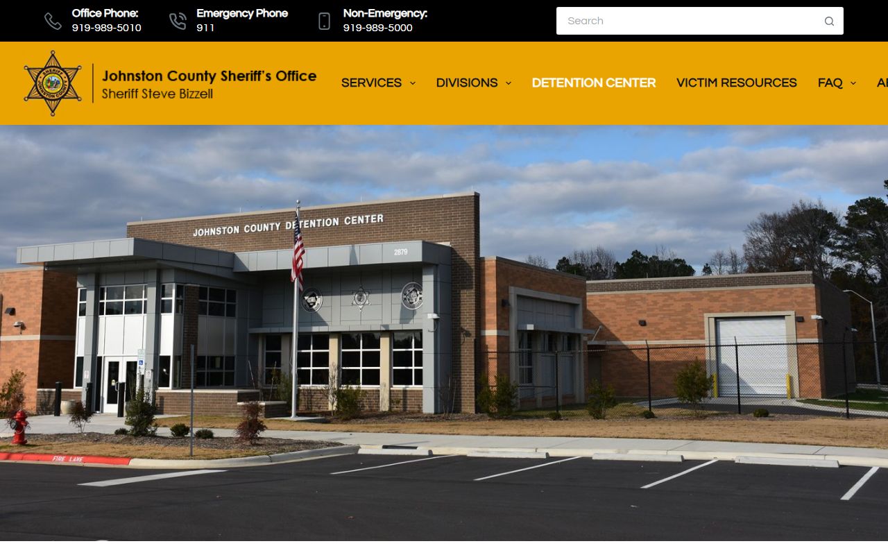 Johnston County arrest records detention center charge and bond channel