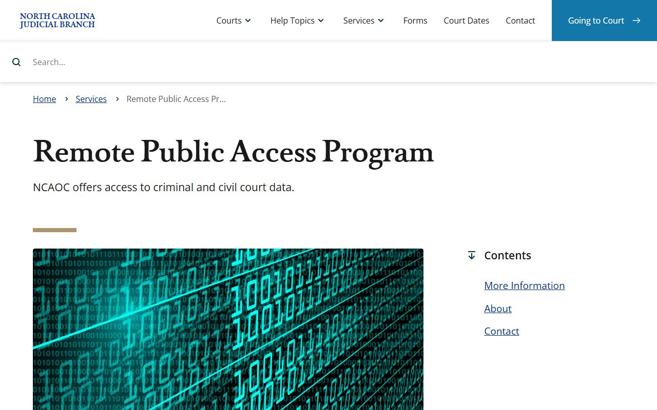 Johnston County court records Remote Public Access Program