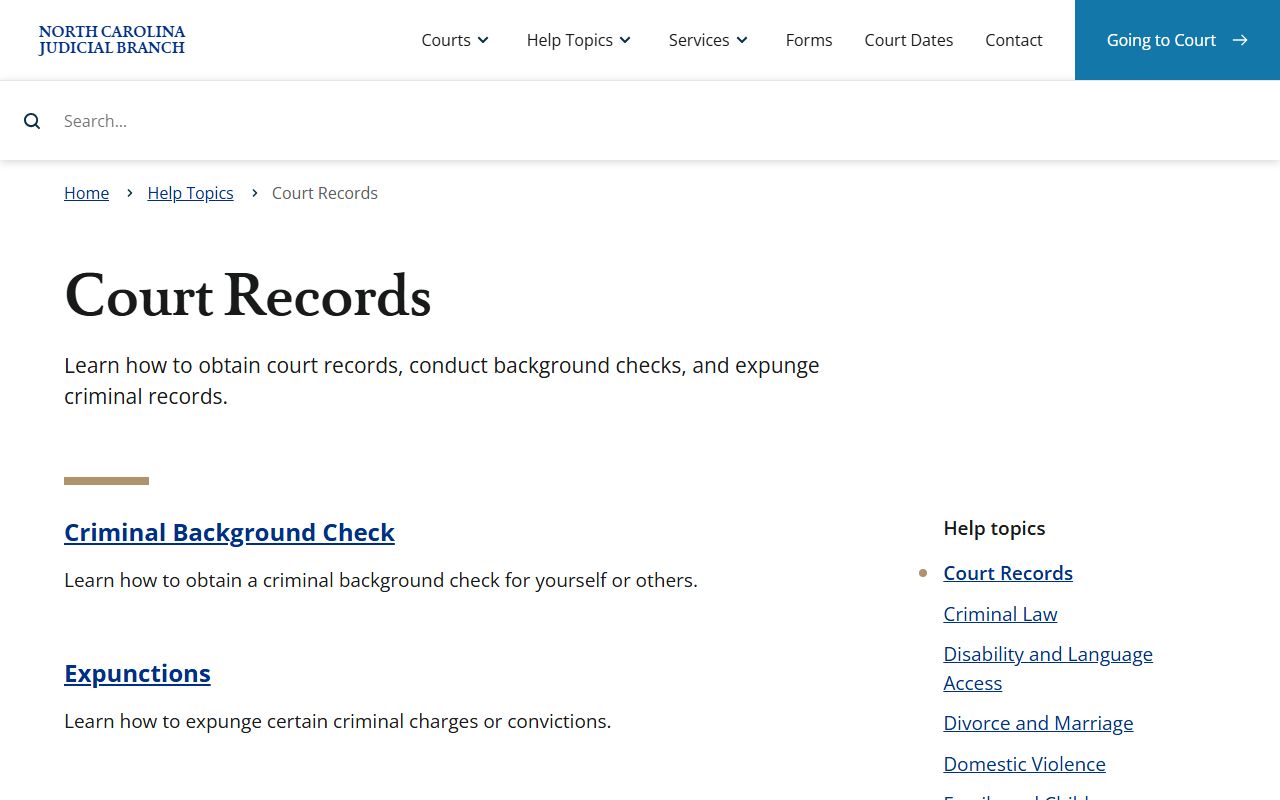 Johnston County court records help topic