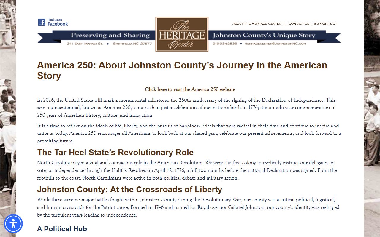Johnston County court records America 250 courthouse history source